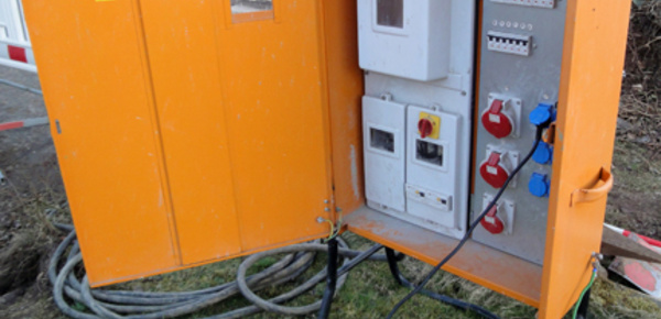 Baustrom bei Elektro-Rußwurm in Waltershausen